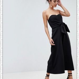 Black Jumpsuit with Tie Detail